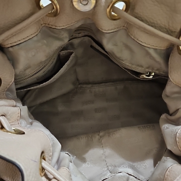 Michael Kors Blush Pebbled Leather Tassel Satchel - Picture 4 of 8